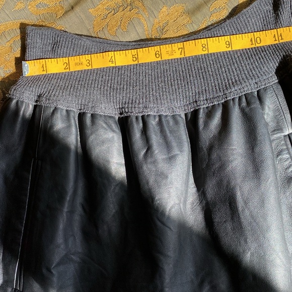 Theory Lamb Leather Mini Skirt - Picture 3 of 6